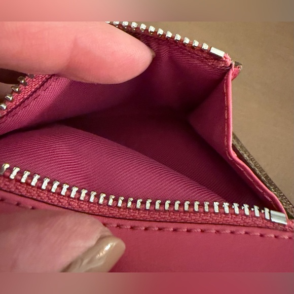 Coach Pink and Brown Women's Wallet - Picture 12 of 12